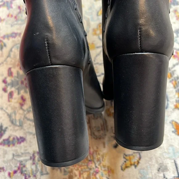 NIB Tory Burch Contraire 90mm Boot Golf Napa Black Size 10.5 Style 42750 - Picture 13 of 15